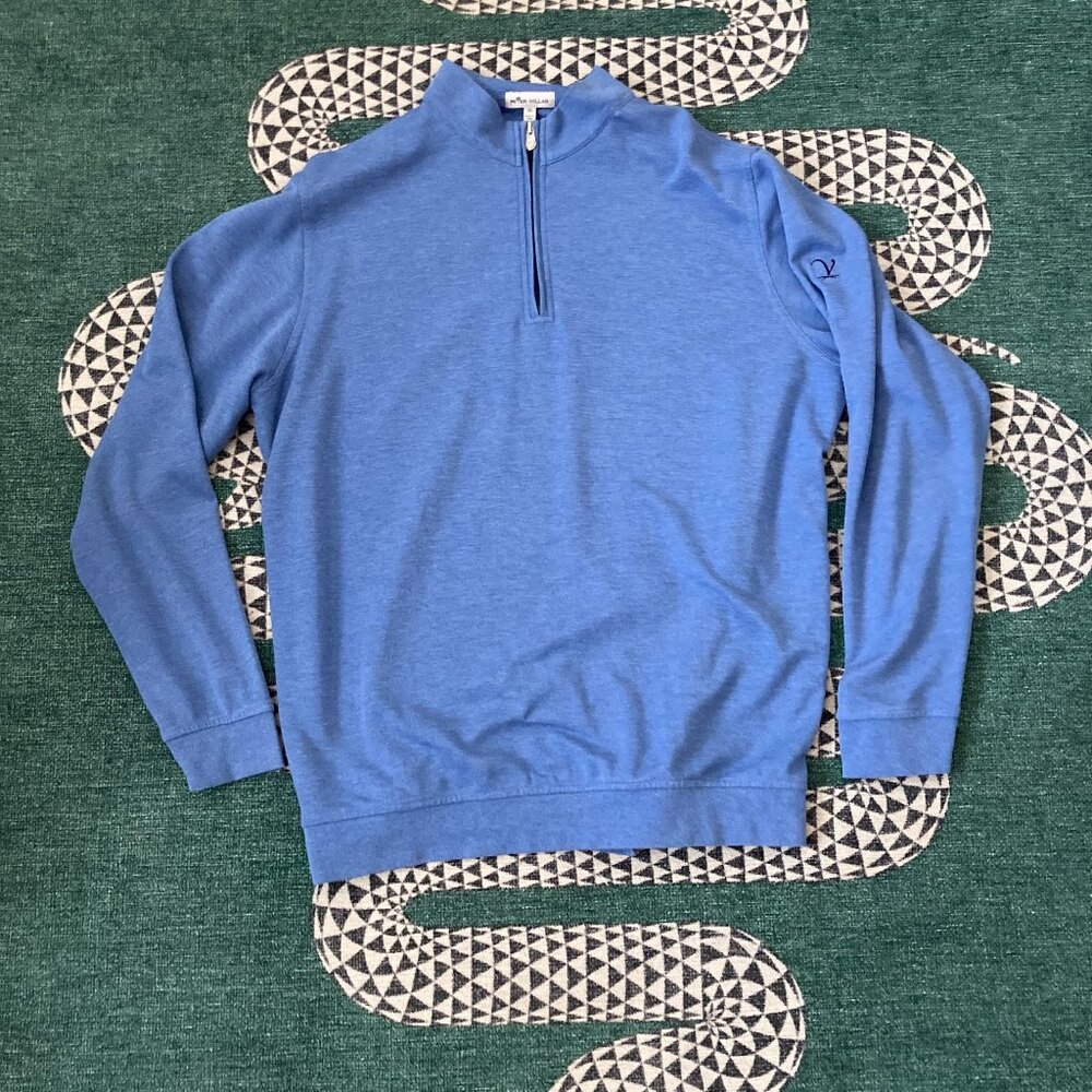 Peter Millar Quarter Zip Pullover Blue XL